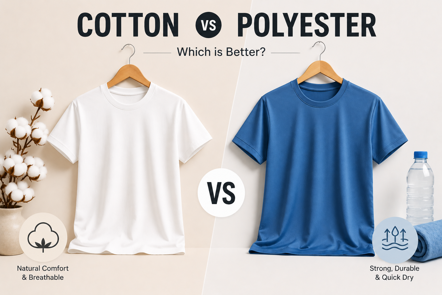 Cotton vs Polyester T-Shirts: Which is Better