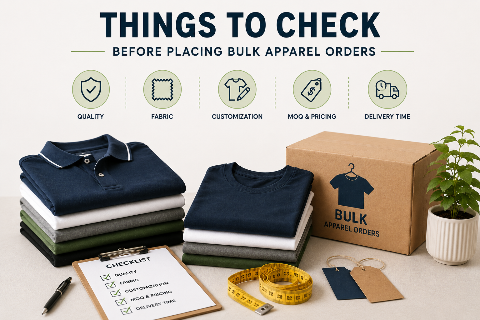 Things to check before bulk Order